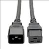 Tripp Lite P036-002-6 power cable Black 24" (0.61 m) C19 coupler C20 coupler1