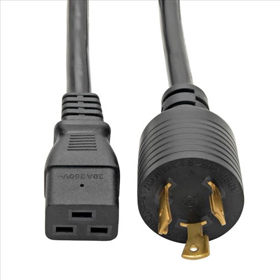 Tripp Lite P040-012 power cable Black 144.1" (3.66 m) C19 coupler NEMA L6-20P1