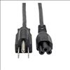 Tripp Lite P013-010 power cable Black 118.1" (3 m) NEMA 5-15P C5 coupler1