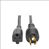 Tripp Lite P025-001 power cable Black 11.8" (0.3 m) NEMA 5-15R NEMA L5-15R1