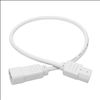 Tripp Lite P004-002-AWH power cable White 23.6" (0.6 m) C13 coupler C14 coupler2