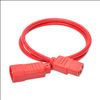 Tripp Lite P004-003-ARD power cable Red 35.4" (0.9 m) C13 coupler C14 coupler2