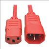 Tripp Lite P005-002-ARD power cable Red 23.6" (0.6 m) C14 coupler C13 coupler1