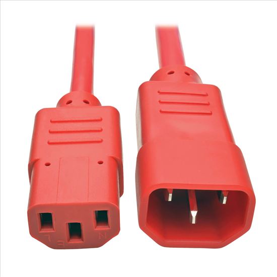 Tripp Lite P005-002-ARD power cable Red 23.6" (0.6 m) C14 coupler C13 coupler1