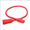 Tripp Lite P005-002-ARD power cable Red 23.6" (0.6 m) C14 coupler C13 coupler2