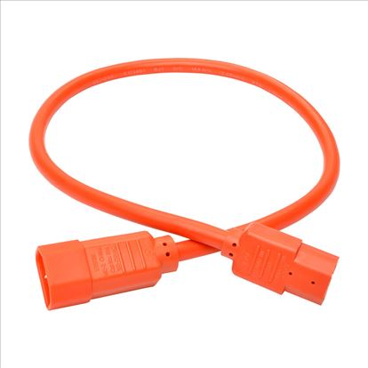 Tripp Lite P018-002-AOR power cable Orange 23.6" (0.6 m) C14 coupler C15 coupler1