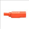 Tripp Lite P018-002-AOR power cable Orange 23.6" (0.6 m) C14 coupler C15 coupler2