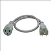 Tripp Lite P022-002-GY-HG power cable Gray 23.6" (0.6 m) NEMA 5-15R3