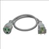 Tripp Lite P022-002-GY-HG power cable Gray 23.6" (0.6 m) NEMA 5-15R4