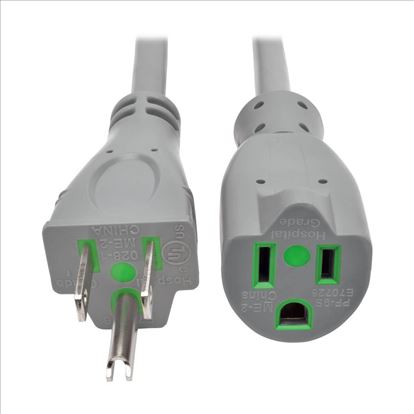 Tripp Lite P024-015-GY-HG power cable Gray 177.2" (4.5 m) NEMA 5-15P NEMA 5-15R1