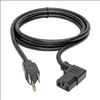 Tripp Lite P006-006-13RA power cable Black 72" (1.83 m) NEMA 5-15P C13 coupler2