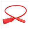 Tripp Lite P004-002-ARD power cable Red 23.6" (0.6 m) C13 coupler C14 coupler2