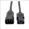 Tripp Lite P004-002-5 power cable Black 24" (0.61 m) C14 coupler C13 coupler1