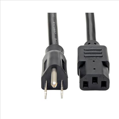Tripp Lite P007-002 power cable Black 24" (0.61 m) C13 coupler NEMA 5-15P1