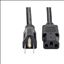 Tripp Lite P007-002 power cable Black 24" (0.61 m) C13 coupler NEMA 5-15P1