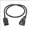 Tripp Lite P006-003-HG10 power cable Black 35.8" (0.91 m) NEMA 5-15P C13 coupler4