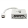 Tripp Lite P137-06N-DVI video cable adapter 5.91" (0.15 m) Mini Displayport DVI-I White2