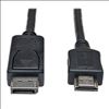 Tripp Lite P582-010 video cable adapter 120.1" (3.05 m) DisplayPort HDMI Black1