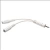 Tripp Lite P313-06N-WH audio cable 5.91" (0.15 m) 3.5mm 2 x 3.5mm White1