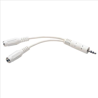 Tripp Lite P313-06N-WH audio cable 5.91" (0.15 m) 3.5mm 2 x 3.5mm White1