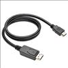 Tripp Lite P582-003-V2 video cable adapter 35.8" (0.91 m) DisplayPort HDMI Black, Metallic1