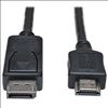 Tripp Lite P582-015 video cable adapter 177.2" (4.5 m) DisplayPort HDMI Black, Metallic1