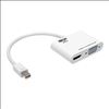 Tripp Lite P137-06N-HV-V2W video cable adapter 7.87" (0.2 m) Mini-DisplayPort HDMI/VGA White1