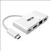 Tripp Lite U444-06N-HGU-C video cable adapter USB Type-C USB Type-C + USB Type-A + HDMI White1