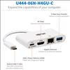 Tripp Lite U444-06N-H4GU-C video cable adapter USB Type-C USB Type-C + USB Type-A + HDMI White3