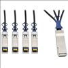 Tripp Lite QSFP+ - 4xSFP+, m-m, 1m InfiniBand cable 39.4" (1 m) QSFP+ 4xSFP+ Black, Blue, Metallic1