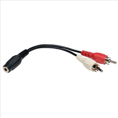 Tripp Lite P316-06N audio cable 5.91" (0.15 m) 2 x RCA 3.5mm Black1