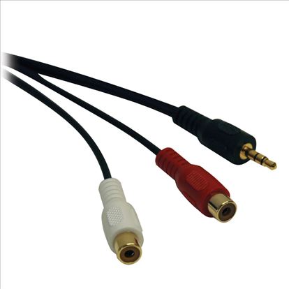 Tripp Lite P315-06N audio cable 5.91" (0.15 m) 3.5mm 2 x RCA Black, Red, White1