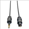 Tripp Lite Toslink - Mini Toslink, m-m, 3m audio cable 118.1" (3 m) Mini-TOSLINK Black1