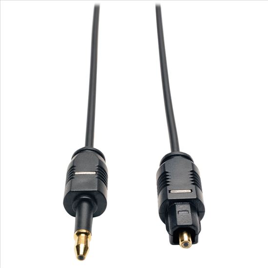 Tripp Lite Toslink - Mini Toslink, m-m, 3m audio cable 118.1" (3 m) Mini-TOSLINK Black1