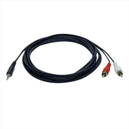 Tripp Lite P314-006 audio cable 72" (1.83 m) 3.5mm 2 x RCA Black1