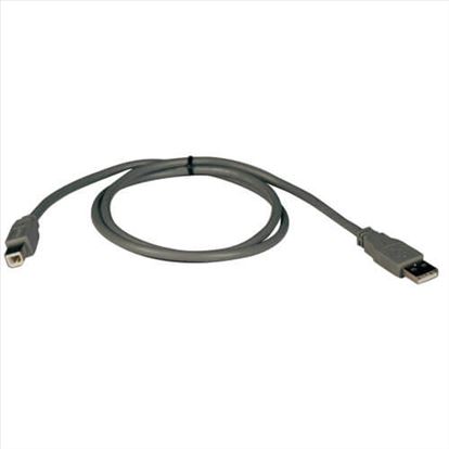 Tripp Lite U021-003 USB cable 35.4" (0.9 m) USB 2.0 USB A USB B Gray1
