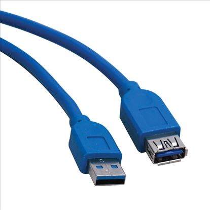 Tripp Lite U324-010 USB cable 120.1" (3.05 m) USB 3.2 Gen 1 (3.1 Gen 1) USB A Blue1