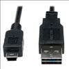 Tripp Lite UR030-003 USB cable 35.8" (0.91 m) USB 2.0 USB A Mini-USB B Black1