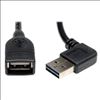 Tripp Lite UR024-18N-RA USB cable 18.1" (0.46 m) USB 2.0 USB A Black1