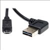 Tripp Lite UR050-003-RA USB cable 35.8" (0.91 m) USB 2.0 USB A Micro-USB B Black1