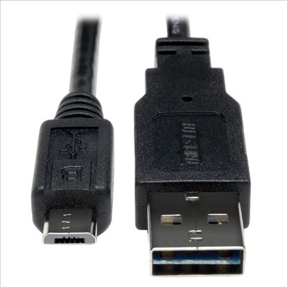 Tripp Lite UR050-001 USB cable 11.8" (0.3 m) USB 2.0 USB A Micro-USB B Black1