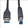 Tripp Lite U322-003-BK USB cable 35.8" (0.91 m) USB 3.2 Gen 1 (3.1 Gen 1) USB B USB A Black1