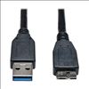 Tripp Lite U326-003-BK USB cable 35.8" (0.91 m) USB 3.2 Gen 1 (3.1 Gen 1) USB A Micro-USB B Black1