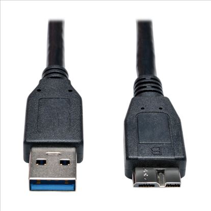 Tripp Lite U326-003-BK USB cable 35.8" (0.91 m) USB 3.2 Gen 1 (3.1 Gen 1) USB A Micro-USB B Black1