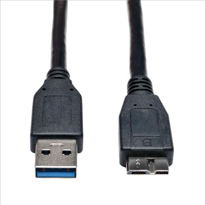 Tripp Lite U326-006-BK USB cable 72" (1.83 m) USB 3.2 Gen 1 (3.1 Gen 1) USB A Micro-USB B Black1