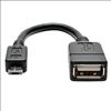 Tripp Lite U052-06N USB cable 5.91" (0.15 m) Micro-USB B USB A Black2