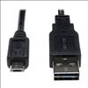 Tripp Lite UR050-001-24G USB cable 11.8" (0.3 m) USB 2.0 USB A Micro-USB B Black1