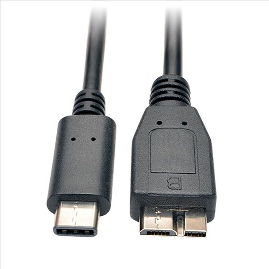 Tripp Lite U426-003 USB cable 72" (1.83 m) USB 3.2 Gen 2 (3.1 Gen 2) USB C Micro-USB B Black1