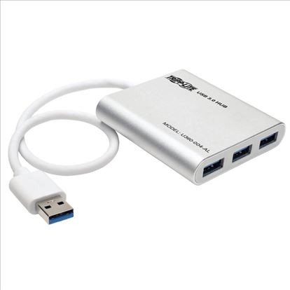 Tripp Lite U360-004-AL interface hub USB 3.2 Gen 1 (3.1 Gen 1) Type-A 5000 Mbit/s Silver1