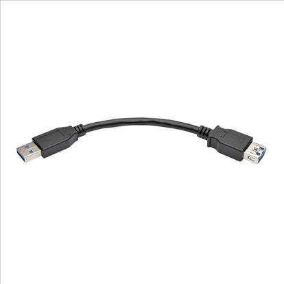 Tripp Lite U324-06N-BK USB cable 5.91" (0.15 m) USB 3.2 Gen 1 (3.1 Gen 1) USB A Black, Metallic1